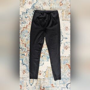 River Island Jet Black Maternity Leggings Size 8
